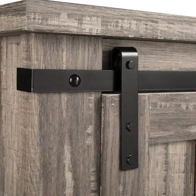 32 Compact TV Stand for 40 TVs w/ Barn Door Design - 32 in Width
