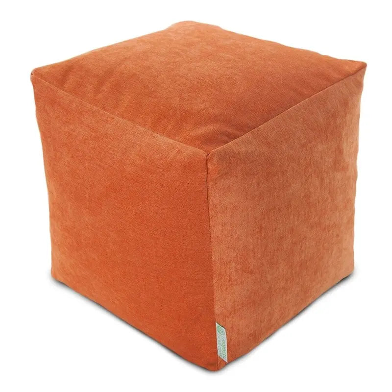 Majestic Home Goods Villa Collection Indoor Ottoman Pouf Cube