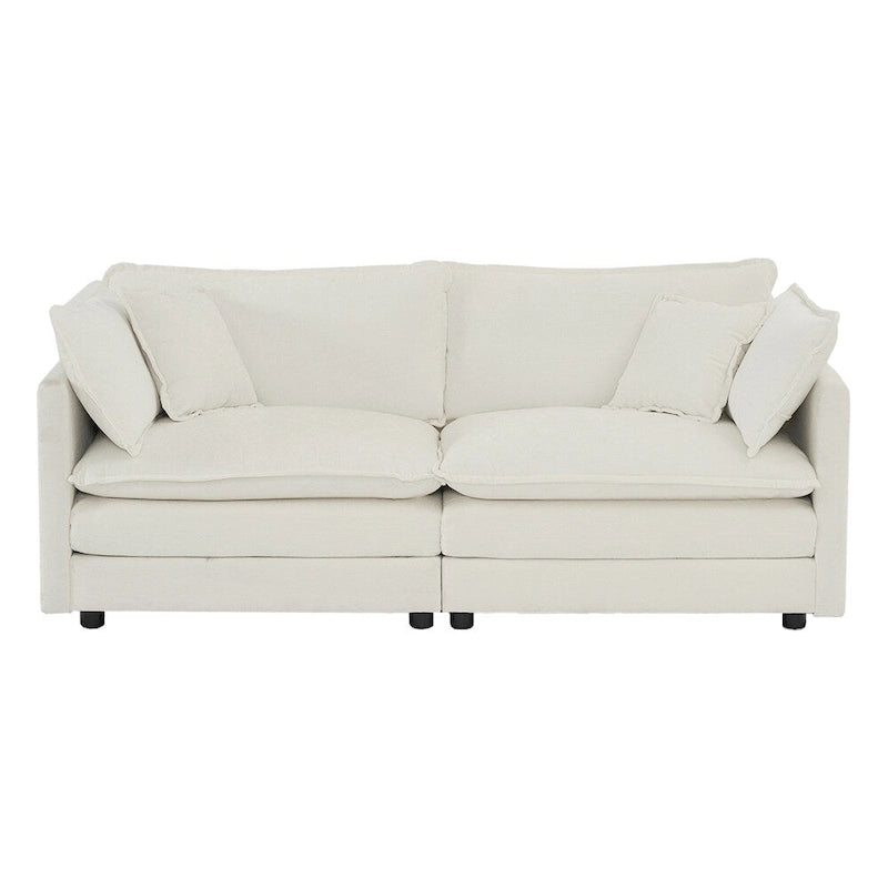 2 - Piece Living Room Set , 2 Pieces Upholstered Loveseat and Couch