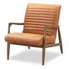 Poly & Bark Rowan Lounge Chair - Full Grain Genuine Italian Leather