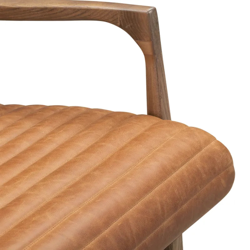 Poly & Bark Rowan Lounge Chair - Full Grain Genuine Italian Leather