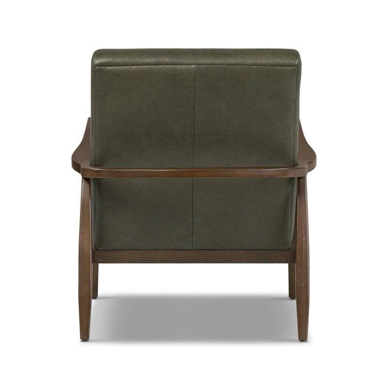 Poly & Bark Rowan Lounge Chair - Full Grain Genuine Italian Leather