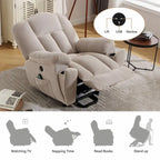 Power Lift Recliner Chair with Heat, Massage, USB Port