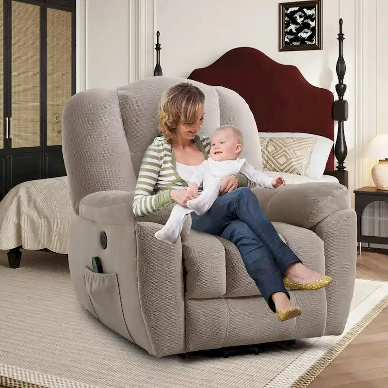 Power Lift Recliner Chair with Heat, Massage, USB Port