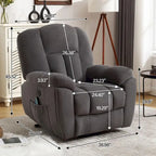 Power Lift Recliner Chair with Heat, Massage, USB Port