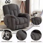 Power Lift Recliner Chair with Heat, Massage, USB Port