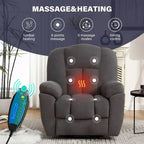 Power Lift Recliner Chair with Heat, Massage, USB Port