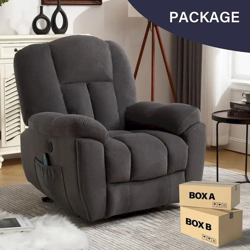 Power Lift Recliner Chair with Heat, Massage, USB Port