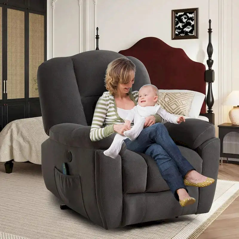 Power Lift Recliner Chair with Heat, Massage, USB Port