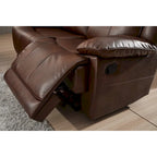 Betsy Furniture Bonded Leather Manual Rclining 2-seat Loveseat 8006