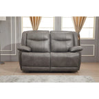 Betsy Furniture Bonded Leather Manual Rclining 2-seat Loveseat 8006