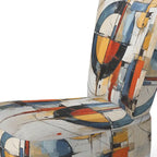 Designart Colorful Mid Century Abstract Fusion I Upholstered Mid-century Accent Chair and Mid-Century Modern Arm Chair