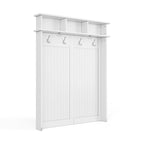 John Louis Home Solid Wood Hall Tree with Shoe and 1 Bin Storage