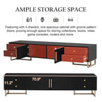 65+ Inch Modern TV Stand with Storage for Living Room