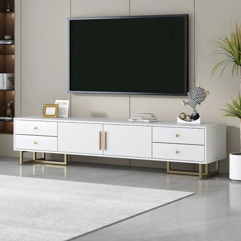 65+ Inch Modern TV Stand with Storage for Living Room