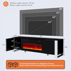 70 Modern Entertainment Center with 36 Fireplace