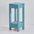 Rustic Farmhouse Solid Wood Accent End Table Sofa Side Table - 11 W x 26 H