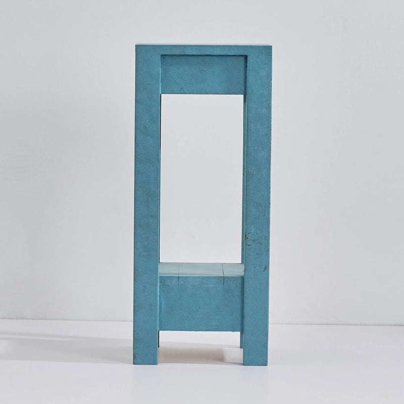 Rustic Farmhouse Solid Wood Accent End Table Sofa Side Table - 11 W x 26 H