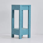 Rustic Farmhouse Solid Wood Accent End Table Sofa Side Table - 11 W x 26 H