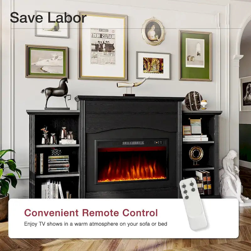 Electric Fireplace with 67 Mantel