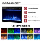 Electric Fireplace with 67 Mantel