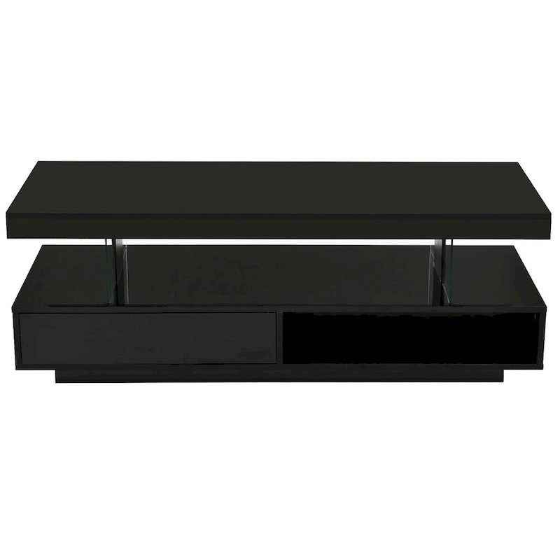 Coffee Table with 2 Drawers and Display Shelves
