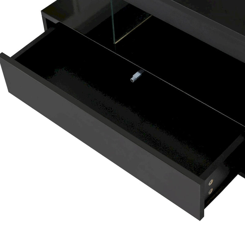 Coffee Table with 2 Drawers and Display Shelves