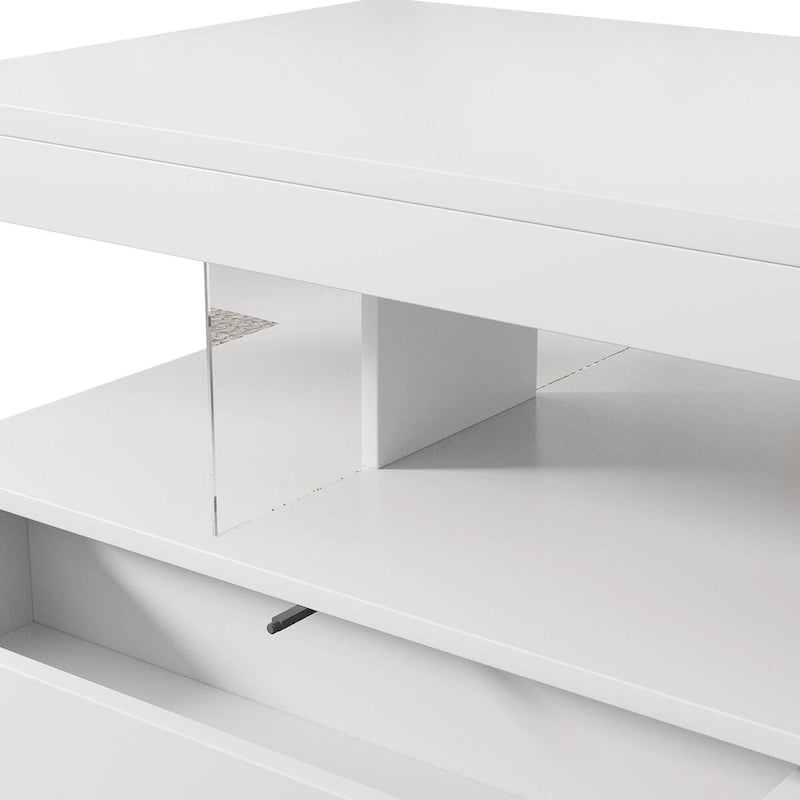 Coffee Table with 2 Drawers and Display Shelves