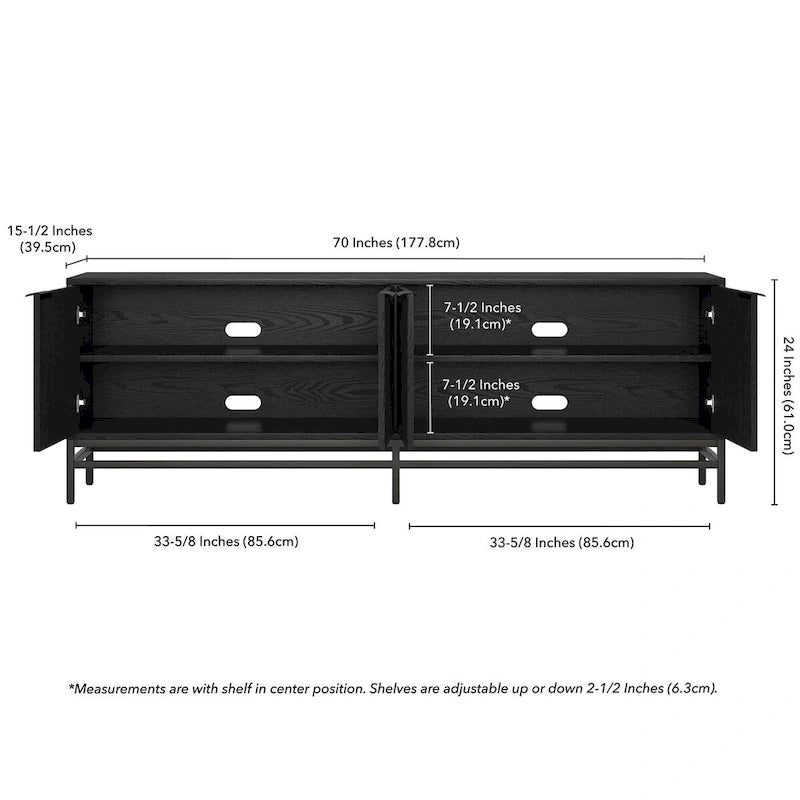 Montello Rectangular TV Stand for TV's up to 78 - 70 Wide