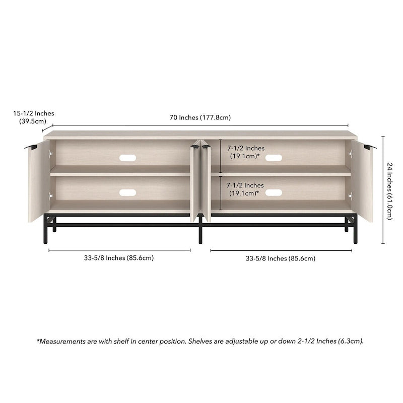 Montello Rectangular TV Stand for TV's up to 78 - 70 Wide