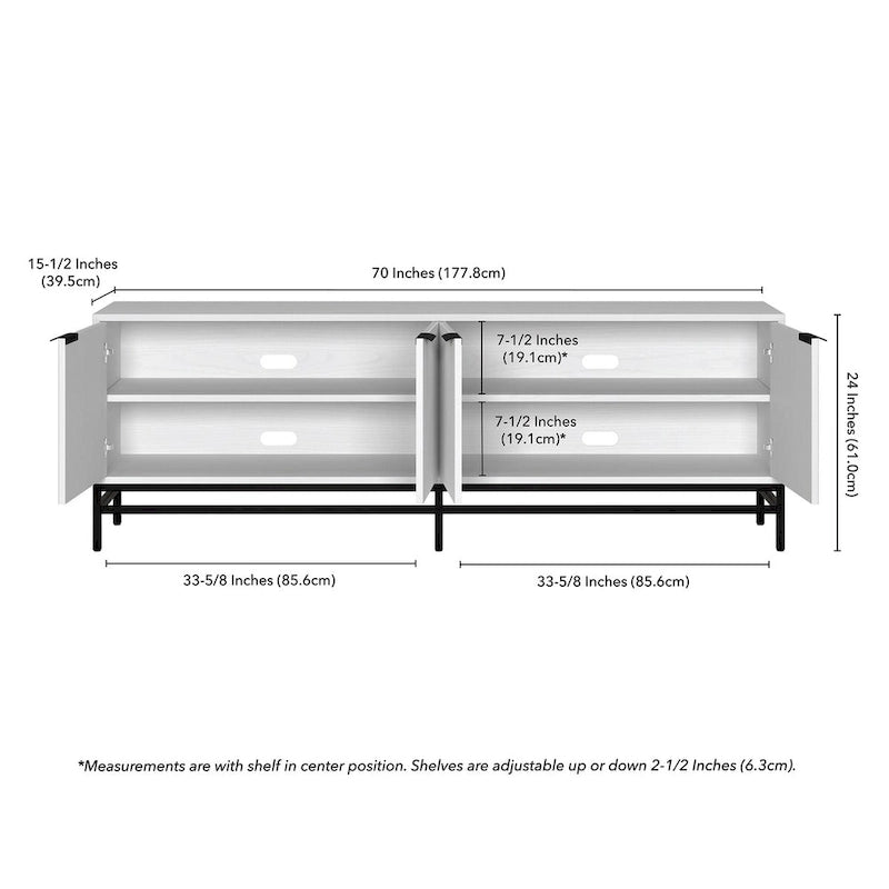 Montello Rectangular TV Stand for TV's up to 78 - 70 Wide
