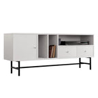 Rochester 2-Drawer 4-Shelf TV Stand Credenza with Iron Legs