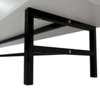 Rochester 2-Drawer 4-Shelf TV Stand Credenza with Iron Legs