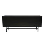 Rochester 2-Drawer 4-Shelf TV Stand Credenza with Iron Legs
