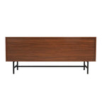 Rochester 2-Drawer 4-Shelf TV Stand Credenza with Iron Legs