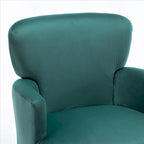 US Pride Furniture Trendy Velvet Accent Chair with Gold Metal Legs Upholstered Armchair