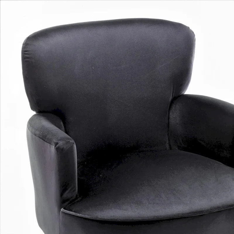 US Pride Furniture Trendy Velvet Accent Chair with Gold Metal Legs Upholstered Armchair