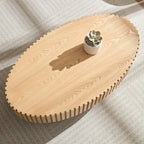 Modern Handcraft Drum Coffee Table