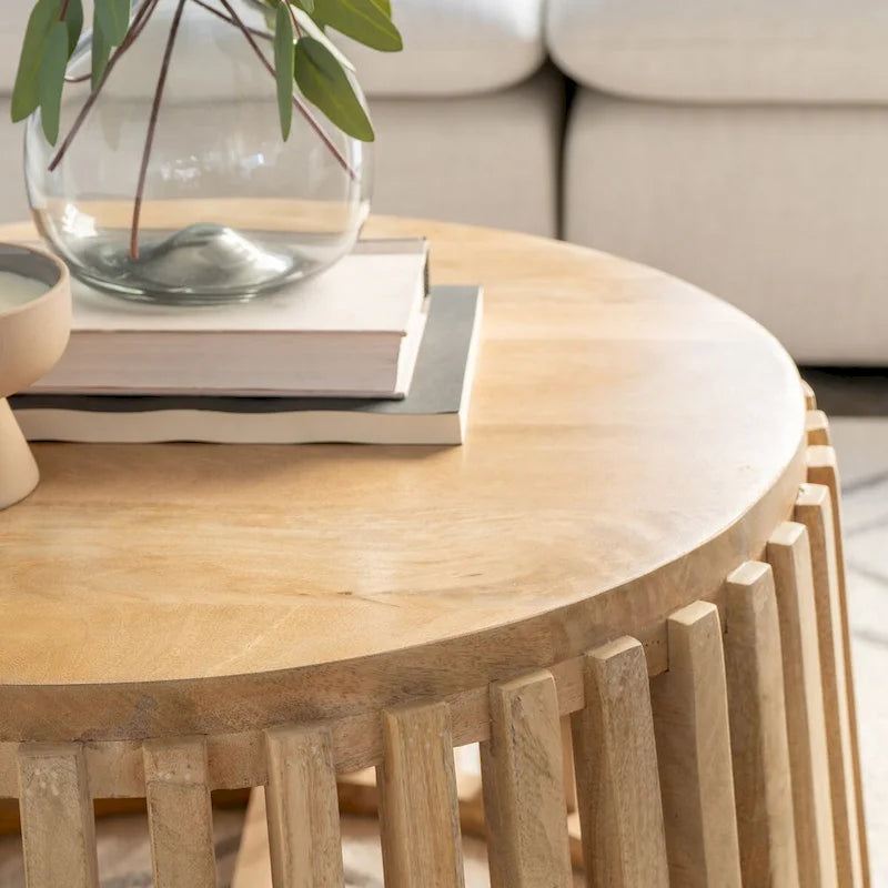 Asche Natural Mango Wood Coffee Table