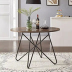 Mabel 42-inch Iron and Wood Round Dining Table or Dining Set by iNSPIRE Q Modern