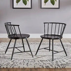 Mabel 42-inch Iron and Wood Round Dining Table or Dining Set by iNSPIRE Q Modern