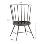 Mabel 42-inch Iron and Wood Round Dining Table or Dining Set by iNSPIRE Q Modern