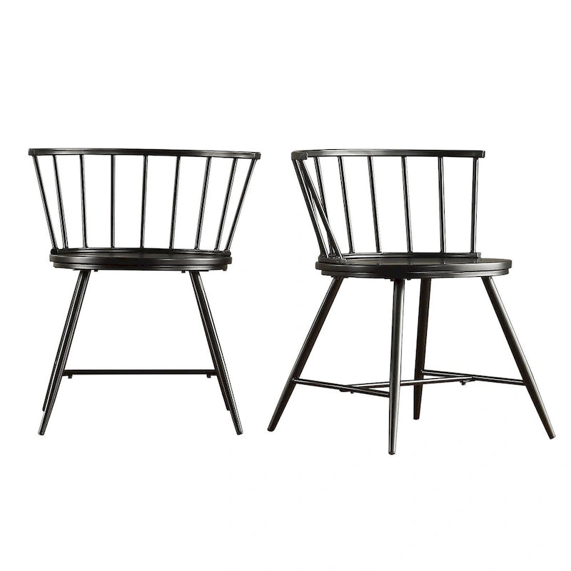 Mabel 42-inch Iron and Wood Round Dining Table or Dining Set by iNSPIRE Q Modern