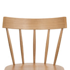 Poly & Bark Hava Dining Chair - Solid Oak Wood with Spindle-Back