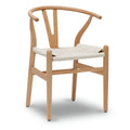Poly & Bark Weave Chair - Solid Wood with Woven Seat