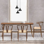 Poly & Bark Weave Chair - Solid Wood with Woven Seat