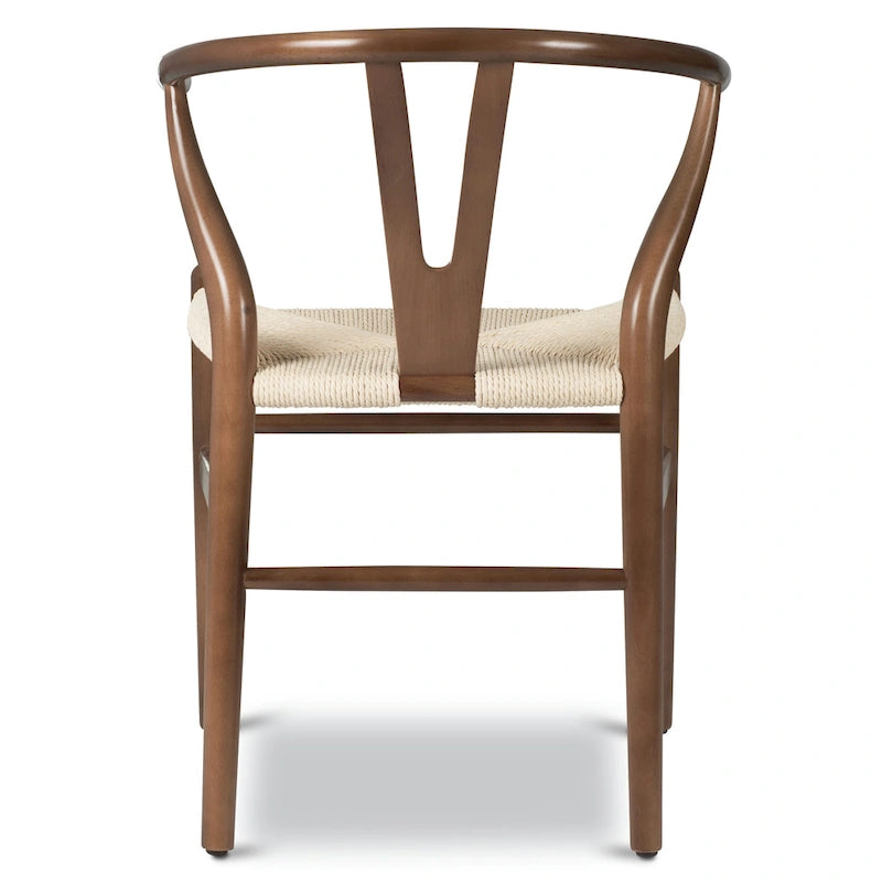 Poly & Bark Weave Chair - Solid Wood with Woven Seat