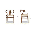 Poly & Bark Weave Chair - Solid Wood with Woven Seat