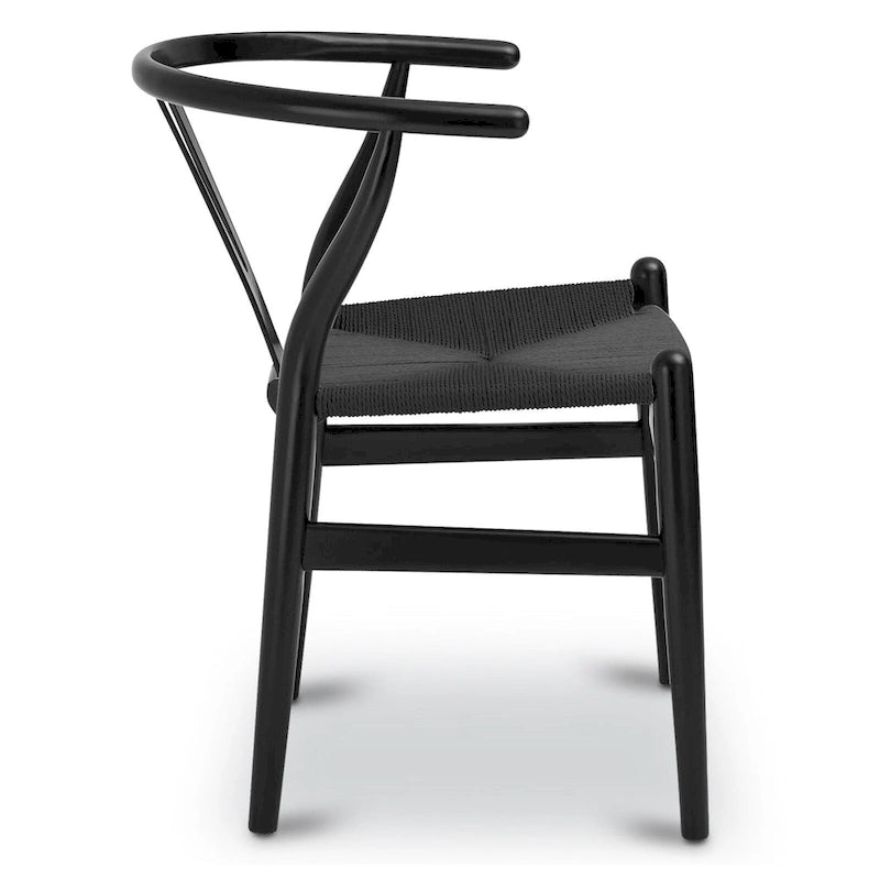Poly & Bark Weave Chair - Solid Wood with Woven Seat