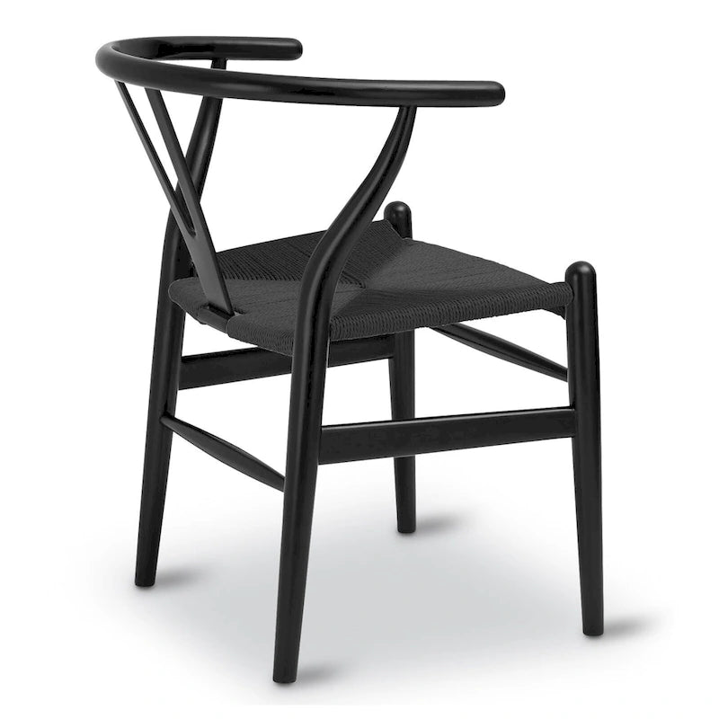 Poly & Bark Weave Chair - Solid Wood with Woven Seat